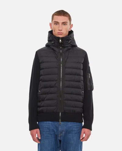 Moncler Fullzip Cardigan In Black