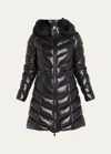Moncler Doudoune Longue Marus In Black