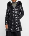 Moncler Doudoune Longue Marus In Black