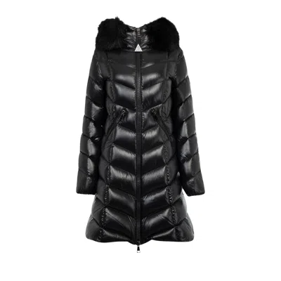 Pre-owned Moncler Fulmarus Long Coat 'black' | Women's Size 1
