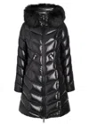 Moncler Fulmarus Quilted Glossed Shell Coat In Black