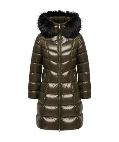 Moncler Fulmarusse Hooded Down Jacket In Green