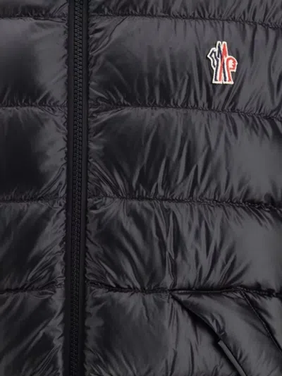 Moncler Functional Quilted Hooded Jacket For Demanding Weather In Black