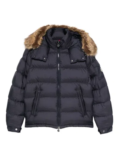 Moncler Fur-trimmed Quilted Jacket In Multi