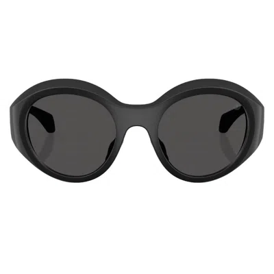 Moncler Futuro Dark Grey Round Unisex Sunglasses Me8005 500687 51 In Black