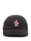 Moncler Gabardine Baseball Cap Hats Black