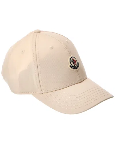 Moncler Gabardine Baseball Cap In White