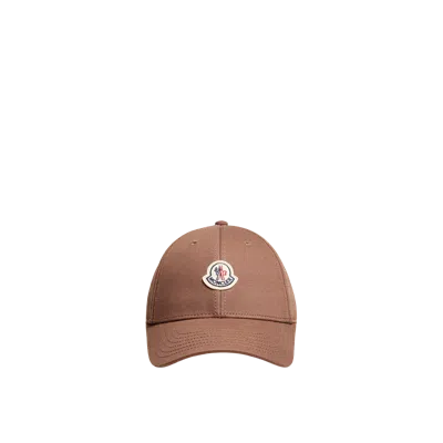 Moncler Casquette En Gabardine, Femme, Marron, Taille: Uni In Brown
