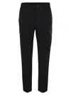 Moncler Gabardine Trousers Featuring Elastic Waistband