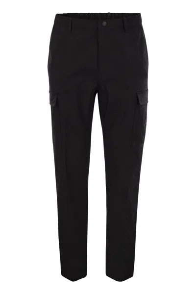 MONCLER MONCLER GABARDINE CARGO TROUSERS