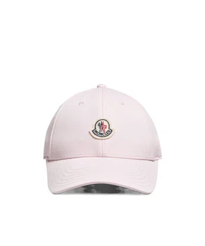 MONCLER MONCLER GABARDINE LOGO PATCH BASEBALL CAP