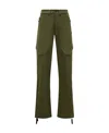 Moncler Gabardine Overalls Casual Pants In Green