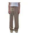 Moncler Gabardine Tailored Trousers In Gray