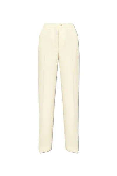 Moncler Women's Natural Camal Wide Pants In Beige