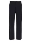 Moncler Waistband Loop Casual Pants In Blue