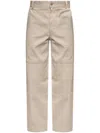 Moncler Hose Aus Gabardine In Neutrals