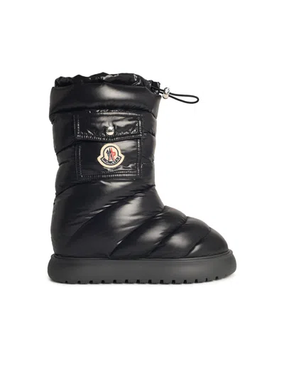 Moncler 'gaia' Black Polyamide Ankle Boots Women