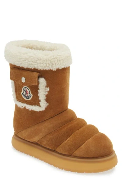 MONCLER MONCLER GAIA FAUX SHEARLING LINED BOOT