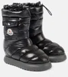 Moncler Gaia Quilted Nylon Pocket Snow Boots In Black