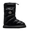 Moncler Gaia Quilted Nylon Pocket Snow Boots In Black