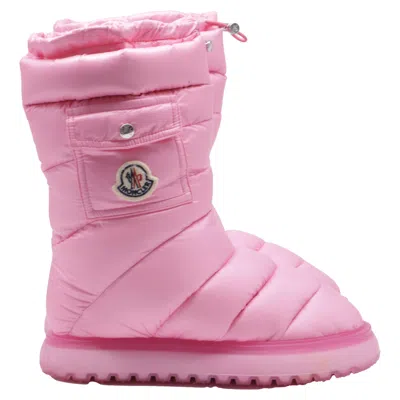 Moncler Gaia Pocket Mid Boots In Pink Polyamide