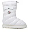Moncler Gaia Quilted Nylon Pocket Snow Boots In White