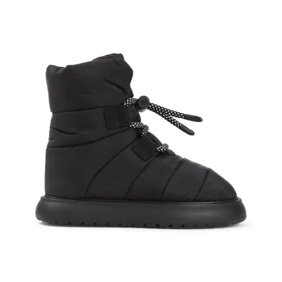 Moncler Gaia Pull Padded Ankle Boots, Women, Black, Size: 40