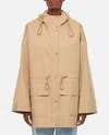 Moncler Gaillon Hooded Cotton Parka Beige In Beige