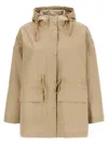 Moncler Women 'gaillon' Parka In Neutral
