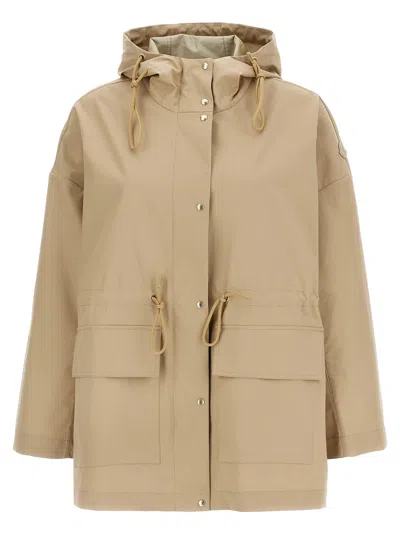 Moncler 'gaillon' Parka In Brown