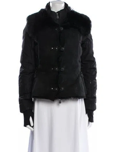 Pre-owned Moncler Galdeberget Nylon Down Jacket In Black