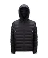 Moncler Najan Short Down Jacket With Hood In Black