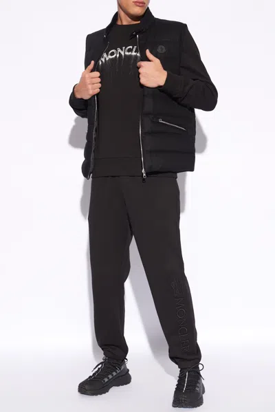 Moncler Gallienne Down Zip Vest In Black