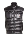 Moncler Gamme Bleu Man Vest Black Size 5 Polyamide In Black