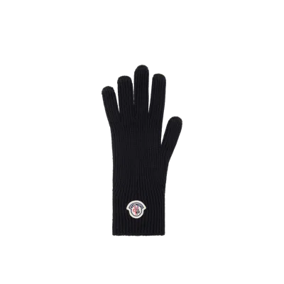 Moncler Wool Gloves Black