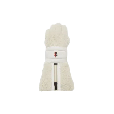 Moncler Gants En Shearling In Neutral