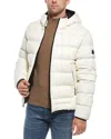 Moncler Quilted Hooded Puffer Jacket In White