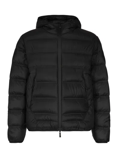 Moncler Gardy Short Down Jacket With Hood In Black