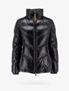 Moncler Womens Black Gast Brand-patch Shell-down Jacket In Black