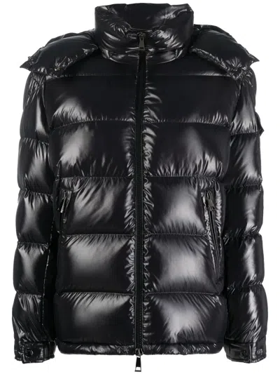 Moncler Black Maire Hooded Quilted Jacket