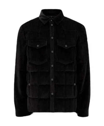 Moncler Gelt Logo-patch Shirt Jacket In 999