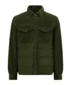 Moncler Doudoune-chemise Gelt Côtelée In Green