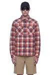Moncler Grenoble Long Sleeved Check Patterned Jacket In Multi