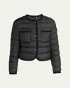 Moncler Gencay Short Down Jacket In Black