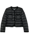 Moncler Gencay Short Down Jacket In Black