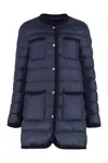 Moncler Gencay Long Snap Button Fastening Down Jacket