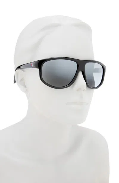 Moncler Gender Inclusive Me6033u 62mm Oversize Square Gold Sunglasses In Black