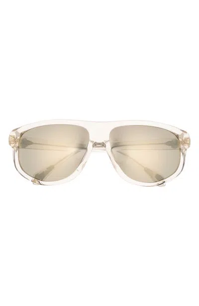 Moncler Gender Inclusive Me6033u 62mm Oversize Square Gold Sunglasses In Neutral