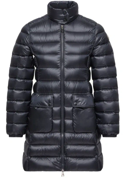Moncler Genet Long Coat In Black