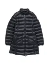 Moncler Genet Long Down Jacket In Black
